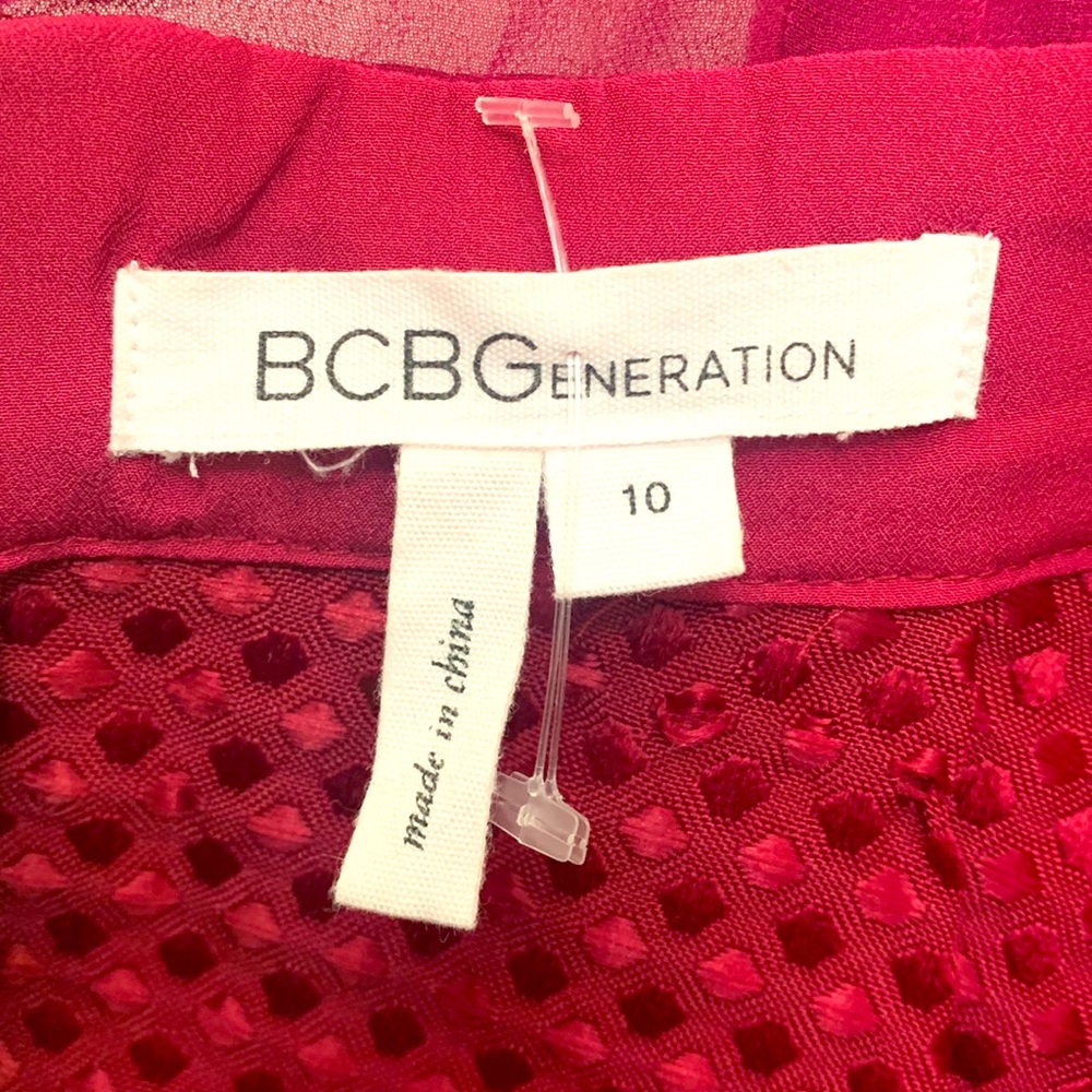Bcbgeneration Crushed Berry, Open Back, Pleated, … - image 4